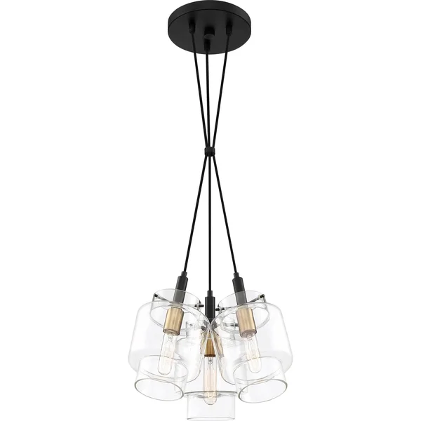 Quoizel 3 Light Naomi Pendant Earth Black