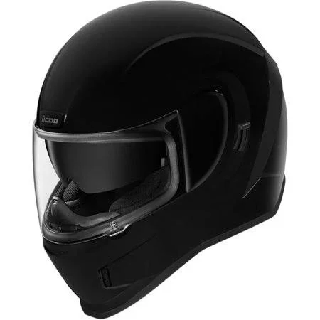 Icon Airform Solid Motorcycle Helmet Black - Size: Small (Small)