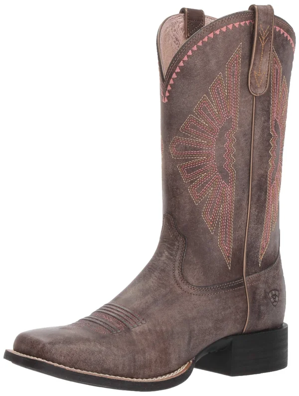 Ariat Women's Round Up Rio Western Boots - Distressed Brown