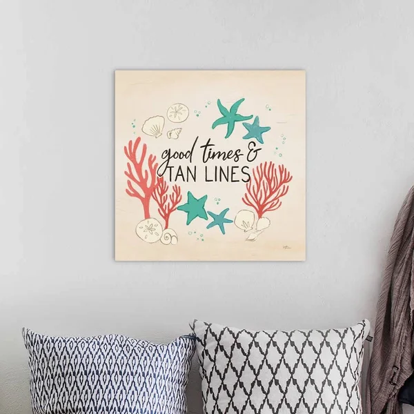 Beach Time IV - Canvas Wall Art, 20x20, Great Big Canvas