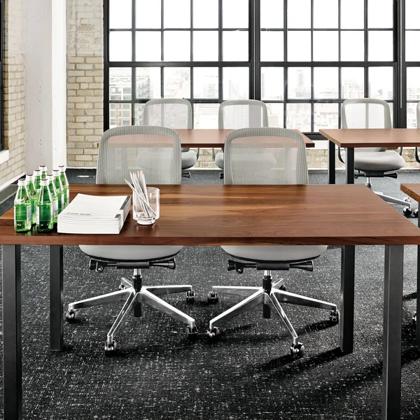 Room & Board, Modern Parsons Leg 48W 24d Table w/ 2x22 Leg, Cherry Top w/ Mineral Base