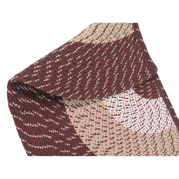 Better Trends Country Braid Collection Is Durable and Stain Resistant Reversible Indoor Area Utility Rug (Brown Stripe 96x22 x 1