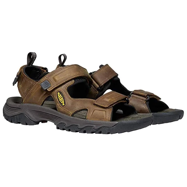Keen Men's Targhee III Open Toe Sandal (9.5 Bison/Mulch)