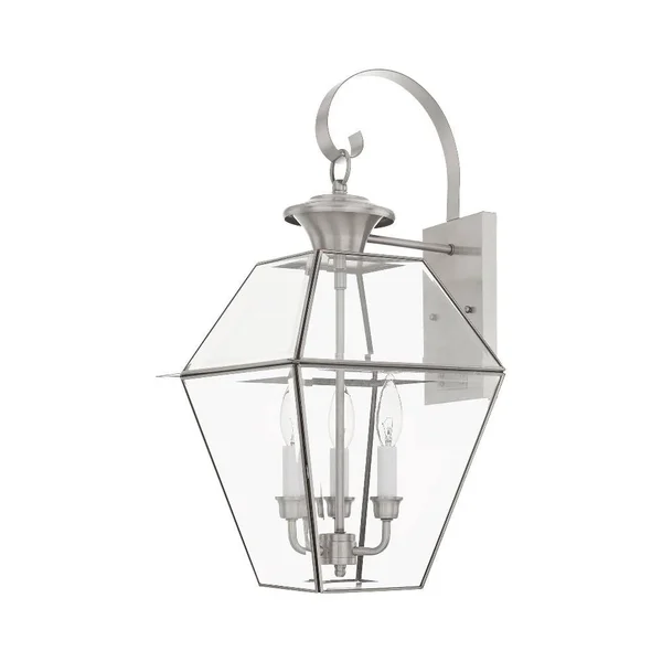 Livex Lighting 2381-61 Westover 3 Light Outdoor Wall Lantern - Charcoal