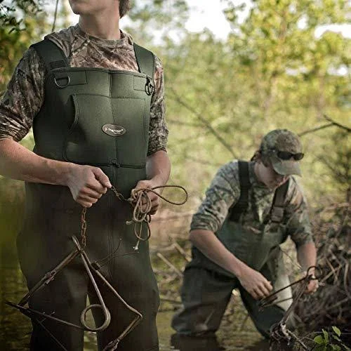 Frogg Toggs Amphib Neoprene Stockingfoot Chest Wader, Size XL, Green