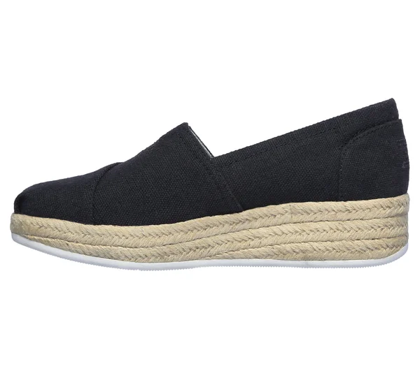 Skechers Women's Bobs Highlights 2.0 Fairy Duster Espadrille, Black