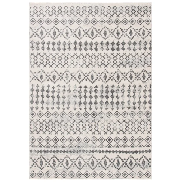 Safavieh Tulum Herbert Distressed Southwestern Area Rug, 6&7 inch x 6&7 inch Round, Ivory/Pink