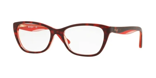 Vogue VO2961 Eyeglasses - Top HAVANA/RED/TRANSP Pink (2688)