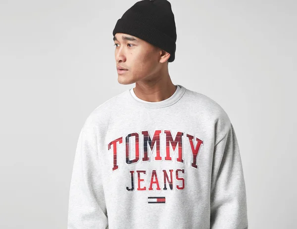 Tommy Jeans Plaid Logo Sweatshirt