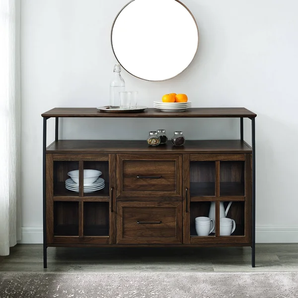 Walker Edison Reclaimed Barnwood TV Stand (Accommodates TVs Up to 80-in) in Brown, LW70ARSMDRO