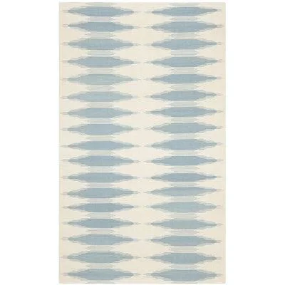 Fitzpatrick Handwoven Flatweave Wool Blue Area Rug Breakwater Bay Rug Size: Rectangle 3' x 5'