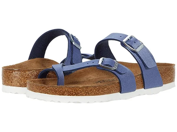 Birkenstock Women's Mayari Sandal - 40 - Icy Metallic Azure Blue - Birko-Flor