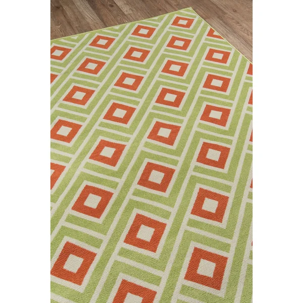 Momeni Baja Area Rug, Green, 8&6x22 x 13&