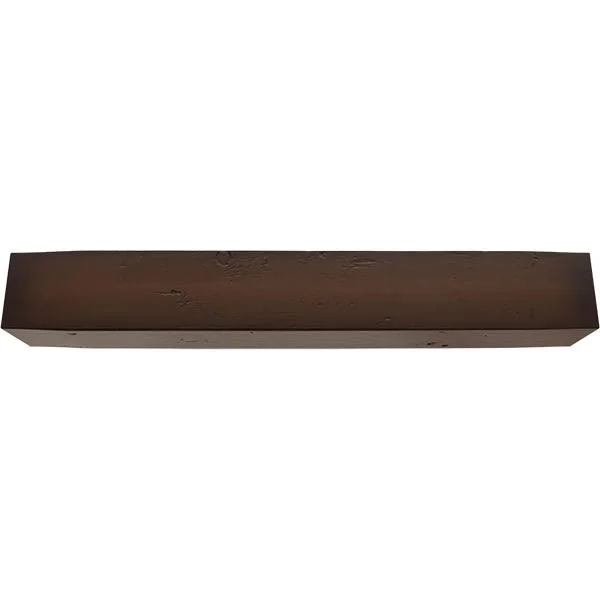 Ekena Millwork MANUKP08X08X60ZM 8x22H x 8x22D x 60x22W Knotty Pine Faux Wood Fireplace Mantel, Premium Mahogany
