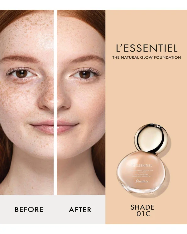 Guerlain L&Essentiel Natural Glow Foundation SPF 20 00N - Porcelain