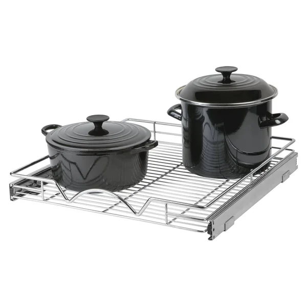 Richards Homewares 220110 Chrome One Tier 20x22W x 21x22D, Slide Out Kitchen Cabinet