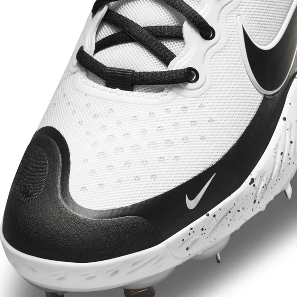 Nike Men's Alpha Huarache Elite 3 Metal Baseball Cleats, White