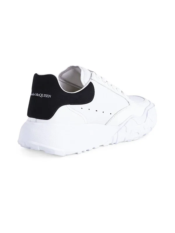 Alexander McQueen Oversized Sneakers, White/Black, Women's, 36.5EU, Sneakers & Trainers Chunky & Oversized Dad Sneakers