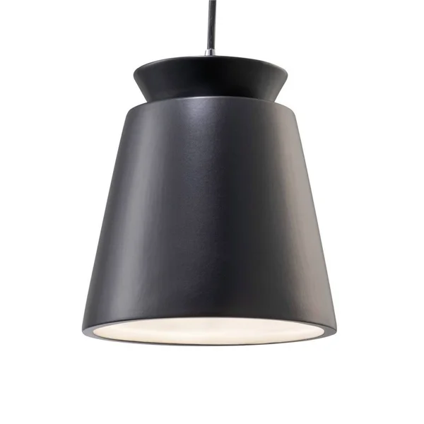 Justice Design CER-6425-PWGN-NCKL-BKCD-LED1-700 Radiance Collection - 1 Light Pendant Dedicated LED Pewter Green Brushed Nickel