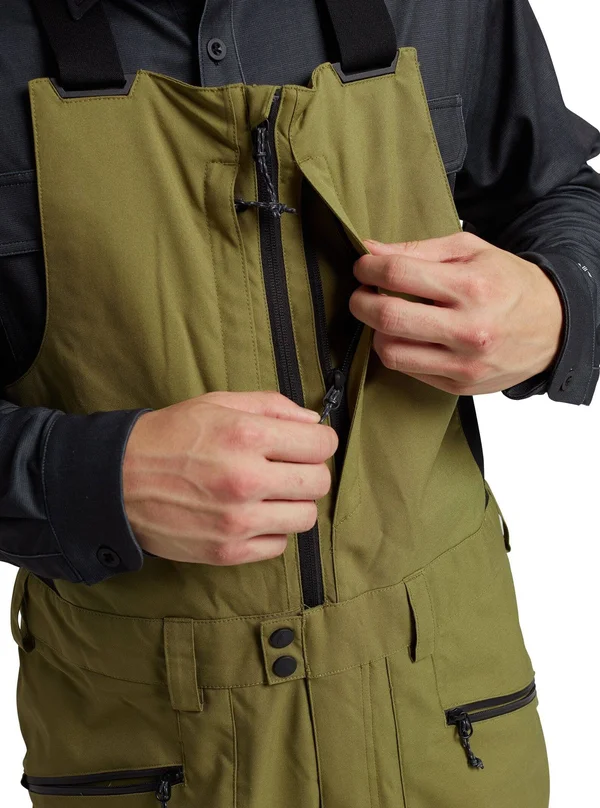 Burton Men's Reserve Bib Pant, Martini Olive, L