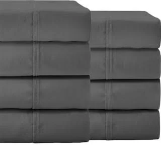 Bare Home Wholesale Bed Sheet Sets - Premium 1800 Ultra-Soft Double Brushed Microfiber - Bulk Pack, Size: Twin-XL, Gray