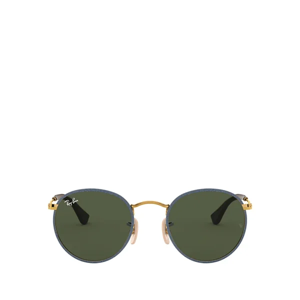 Ray Ban RB3475Q Round Craft Sunglasses - 919431 Gold/Blue Jeans/Green