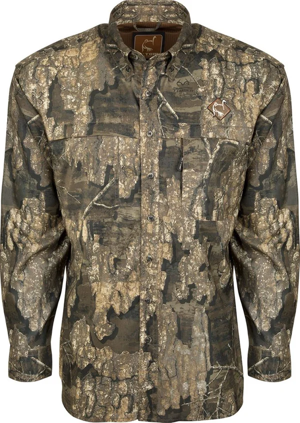 Ol& Tom Men's Mesh-Back Flyweight Shirt with Spine Pad