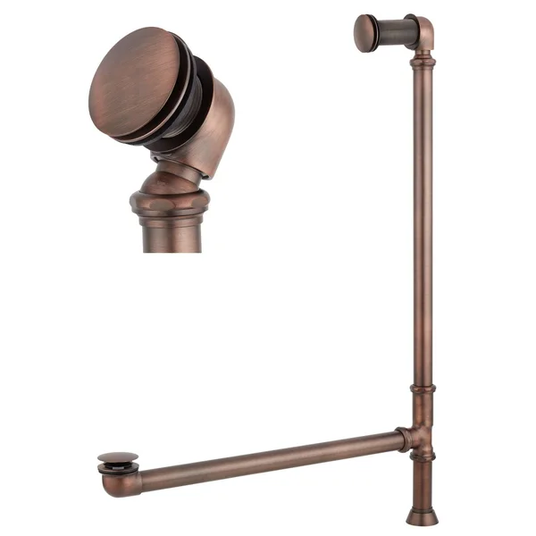 Signature Hardware 943092-238 Pop-Up Tub Drain - Swivel Head - Standard Overflow - 2-3/8x22 Threads Oil Rubbed Bronze Accessory