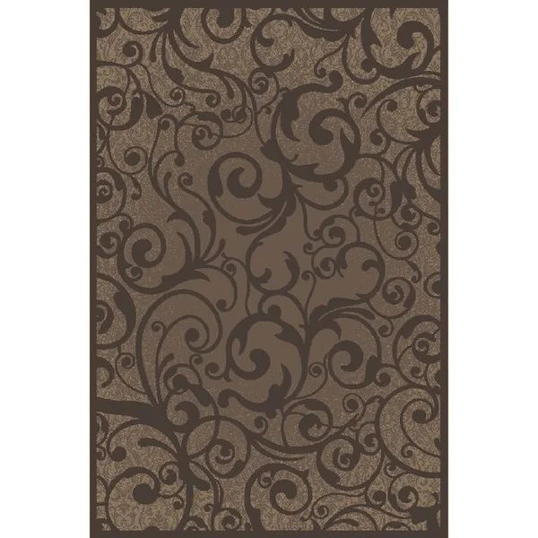 Admire Home Living Plaza Area Rug - 2&2 inch x 7&7 inch, Brown