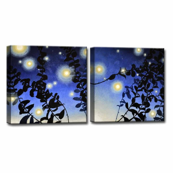 Ready2HangArt Fireflies I/II Canvas Wall Art - Set of 2