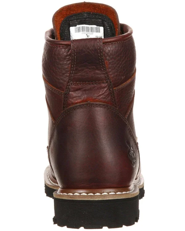 Men's Georgia Boot GBOT052 Waterproof Lace-to-Toe Work Boot, Brown