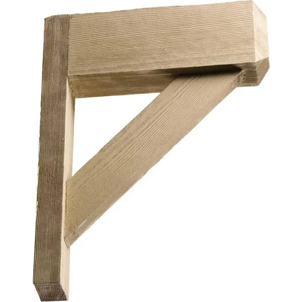 Fypon 3 1/2x22W x 24x22H x 18x22P BRACKET - Timber Texture