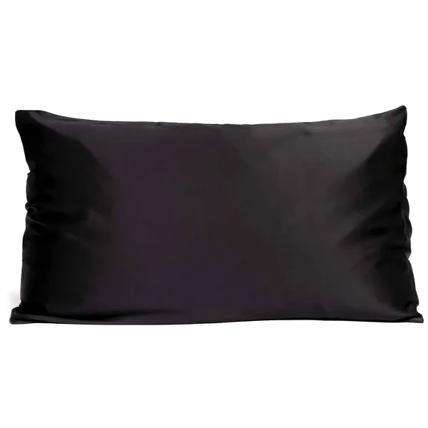 Fishers Finery 19mm 100% Pure Mulberry Silk Pillowcase - Good Housekeeping Quality Tested (Black, Q)