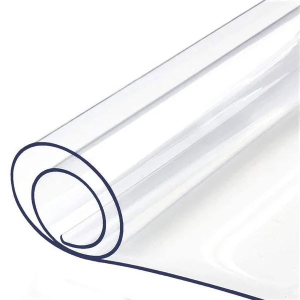 46 x 64 Clear Plastic Table Protector Thick Wipeable PVC Vinyl Tablecloth Furniture PVC Protective Desktop Liners Cover Waterpro