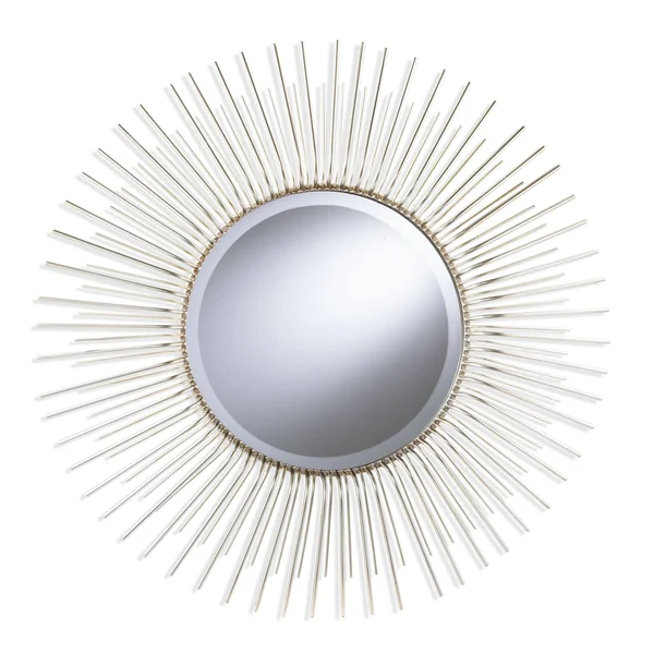 Silver Orchid Nansen Round Oversized Sunburst Wall Mirror - Champagne - OS8636SW