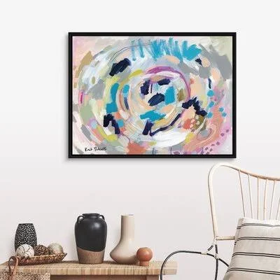 Cradle by Kait Roberts - Painting Print on Canvas Ivy Bronx Format: Black Framed, Size: 32x22 H x 42x22 W x 1.75x22 D