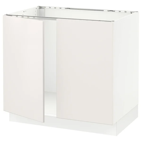 IKEA - SEKTION Base Cabinet for Sink + 2 Doors, white/Veddinge White, 36x24x30 59372814