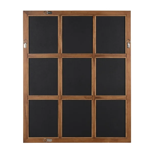 Kate and Laurel Hogan 9 Windowpane Wood Wall Mirror (26X32 - Brown)