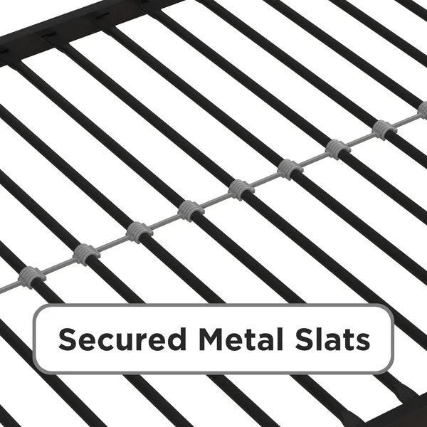 DHP 4299019 Triple Black Metal Bunk Bed Frame - Twin Size