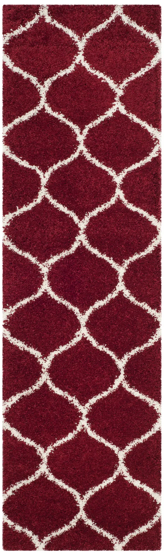 Safavieh Hudson Shag SGH280R Red/Ivory 3& x 5& Area Rug