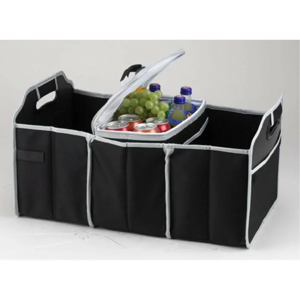 Original Folding Trunk Organizer with Cooler by Picnic at Ascot - Black