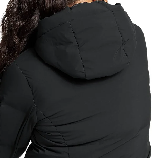 Eddie Bauer Women's Glacier Peak Seamless Stretch Down Duffle Coat - Black - 1x