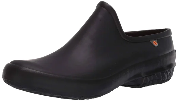 Bogs Women's Patch Clog Solid Shoe - 6 - Black
