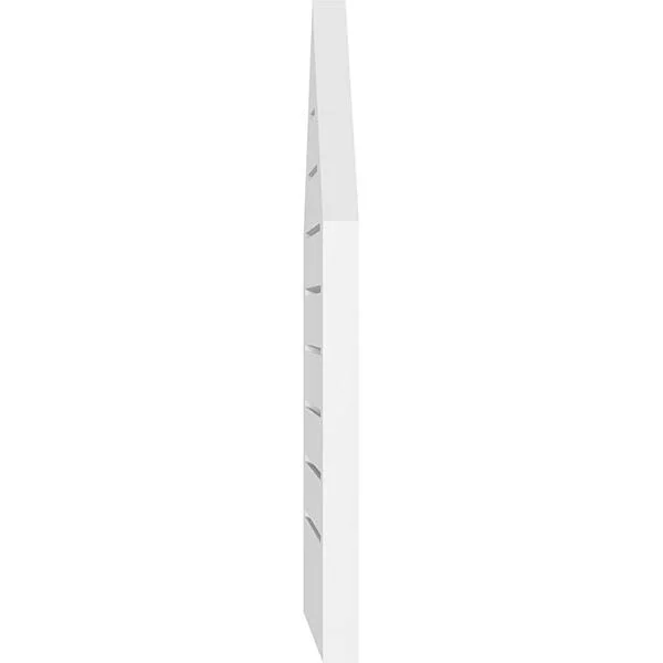 Ekena Millwork GVPPE24X3402SF-06 24x22W x 34x22H Peaked Top Surface Mount PVC Gable Vent 6/12 Pitch: Functional, w/ 2x22W x 1-1