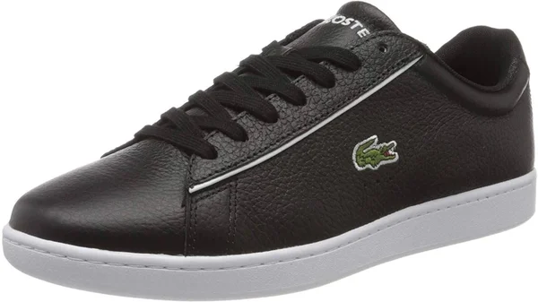 Lacoste Carnaby Evo 120 Black White Leather Mens Trainers 11 US