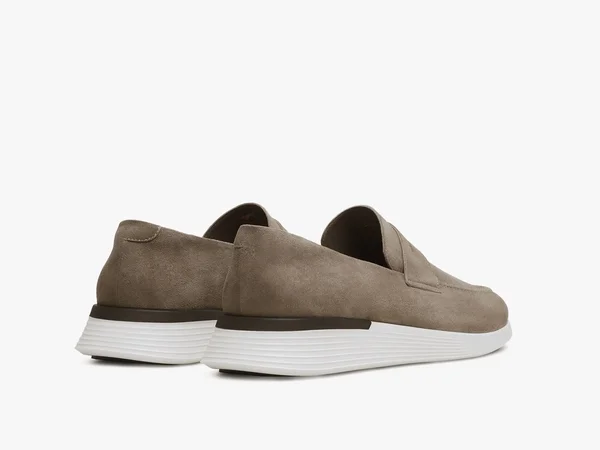 Crossover Loafer, Hybrid Dress Shoes, Wolf & Shepherd Honey, White, 13