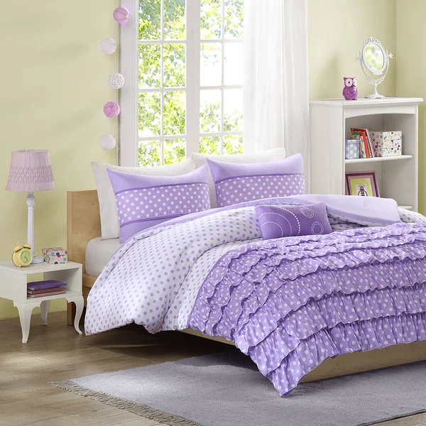 Mi Zone - Morgan Comforter Set - Purple - Twin/Twin XL