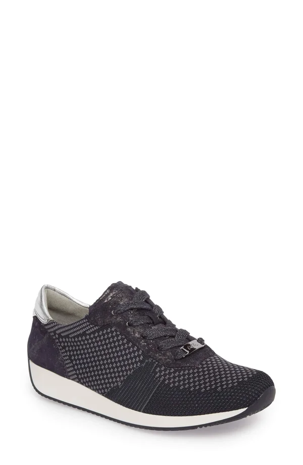 Ara Lilly Sneaker, Size 5 in Red Fabric at Nordstrom