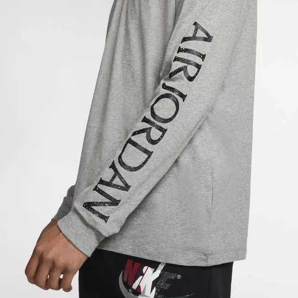 Jordan Jumpman Classics Men's Long-Sleeve T-Shirt Size 2XL (Carbon Heather) CT6747-091
