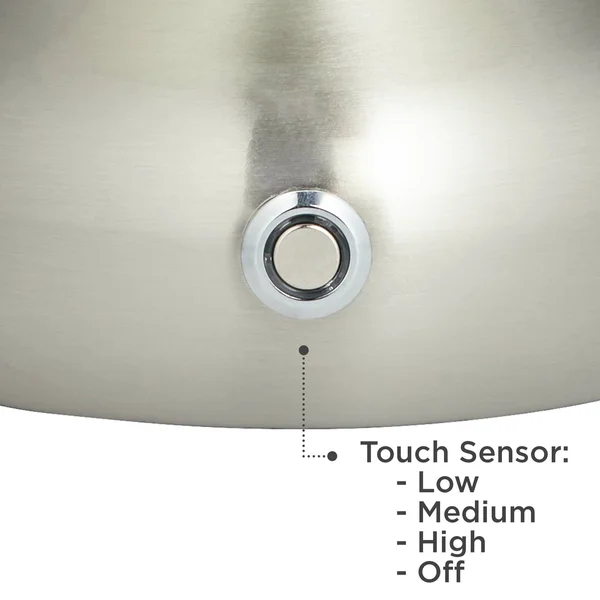 360 Lighting Firefly Nickel Battery Powered LED Table Lamps Set of 2